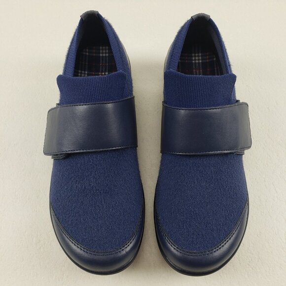 Alegria Traq Qwik Cozy Shoe Womens 7-7.5 EU 37 Blue Slip On Casual Knit Sneaker - Picture 3 of 10